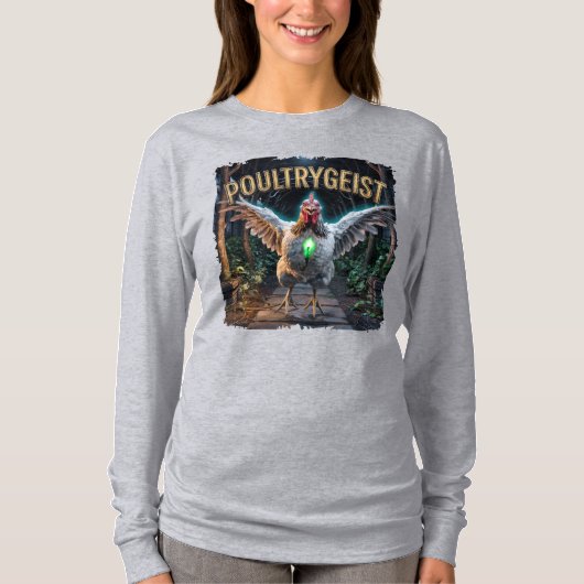 ポウルターガイスト写真 - 鶏のポルターガイスト Tシャツ (正面)