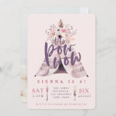 ポウワウテペ誕生日パーティー写真招待状 招待状 (正面/裏面)