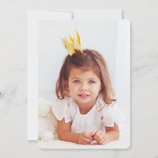 ポウワウテペ誕生日パーティー写真招待状 招待状 (裏面)