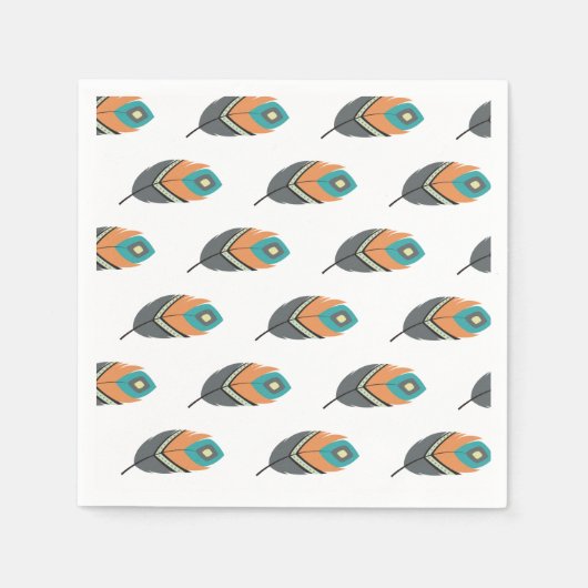 ポウワウトトライバルパーティーナプキン スタンダードカクテルナプキン (正面)