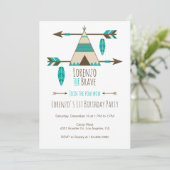 ポウワウト部族の誕生日パーティーの招待 招待状 (スタンド正面)