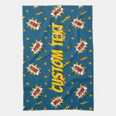 ポウ漫画効果音パターン キッチンタオル (縦)