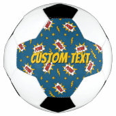 ポウ漫画効果音パターン サッカーボール (正面)