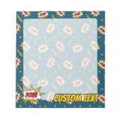 ポウ漫画効果音パターン ノートパッド (正面)