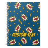 ポウ漫画効果音パターン ノートブック (正面)