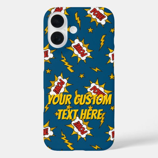 ポウ漫画効果音パターン Case-Mate iPhoneケース (裏面)