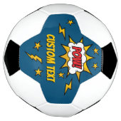 ポウ漫画効果音 サッカーボール (回転)