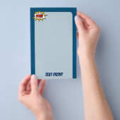 ポウ漫画効果音 チラシ (ハンドル)