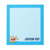 ポウ漫画効果音 ノートパッド (正面)