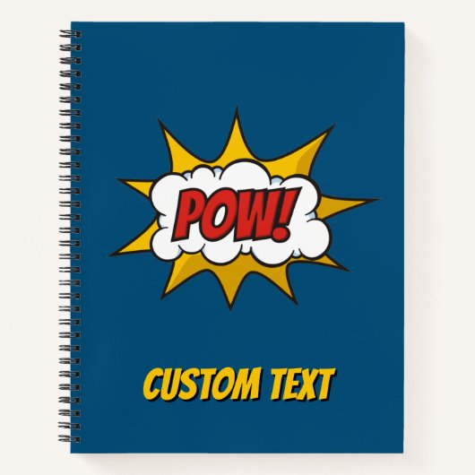 ポウ漫画効果音 ノートブック (正面)