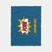 ポウ漫画効果音 フリースブランケット (正面)