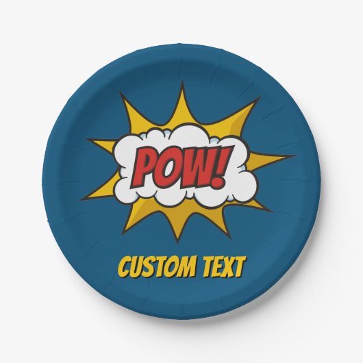 ポウ漫画効果音 ペーパープレート (正面)