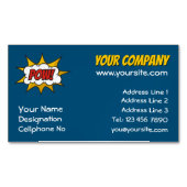 ポウ漫画効果音 マグネット名刺 (正面)