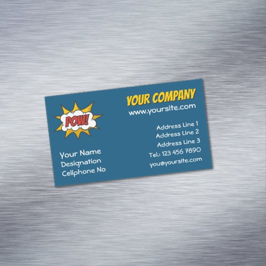 ポウ漫画効果音 マグネット名刺 (インサイチュ)