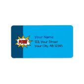 ポウ漫画効果音 ラベル (正面)