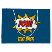 ポウ漫画効果音 ラージペーパーバッグ (裏面)