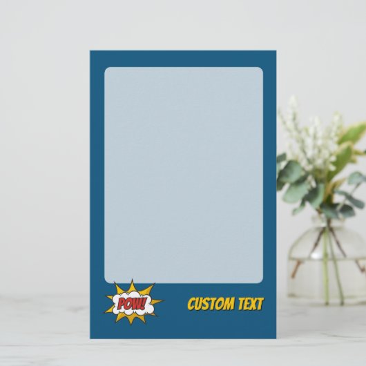 ポウ漫画効果音 便箋 (スタンド正面)