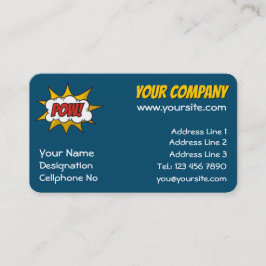 ポウ漫画効果音 名刺