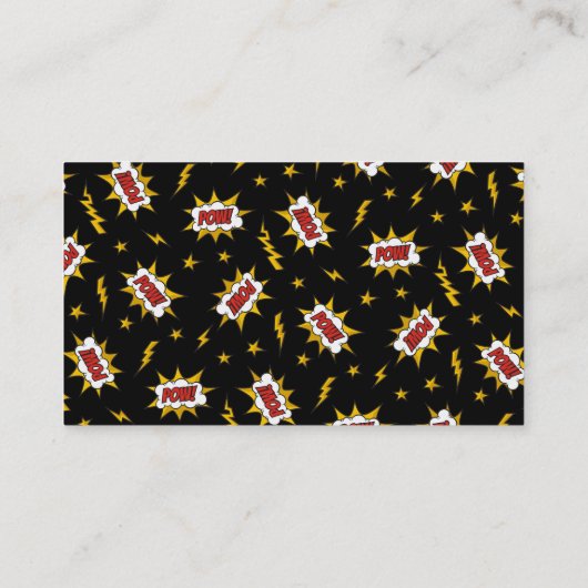 ポウ漫画効果音 名刺 (裏面)