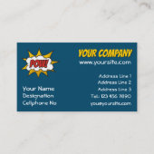 ポウ漫画効果音 名刺 (正面)