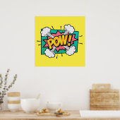 ポウ漫画音声バブル ポスター (キッチン)