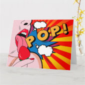 ポウ漫画 カード (黄色い花)