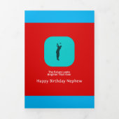 ポエトカルウェルリー誕生日 三つ折りクリスマスカード (カバー)