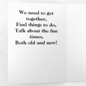 ポエトカルウェルリー誕生日 三つ折りクリスマスカード (内部最初)