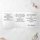 ポエトカルウェルリー誕生日 三つ折りクリスマスカード (内部)