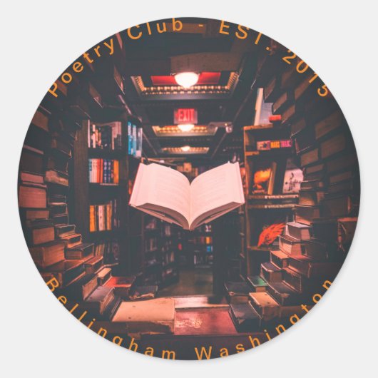 ポエトリークラブシール ラウンドシール (正面)