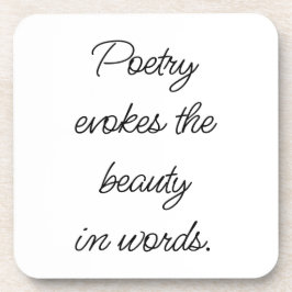 ポエトリー懸命プラスティックコースター コースター