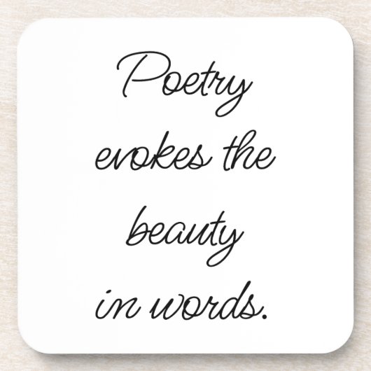 ポエトリー懸命プラスティックコースター コースター (正面)