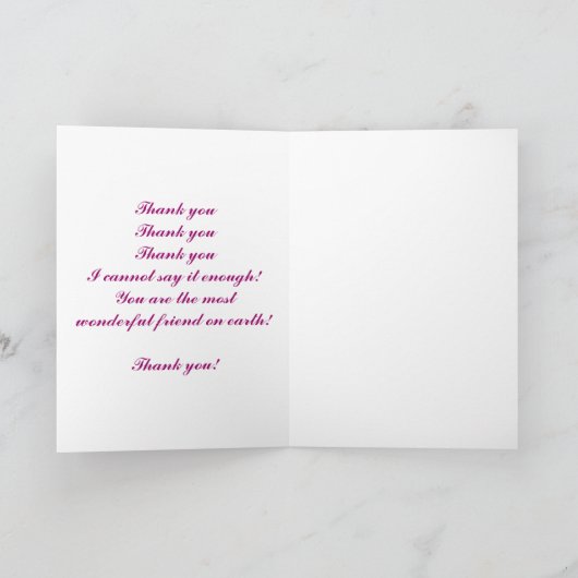 ポエムカードありがとう！ サンキューカード (内部)