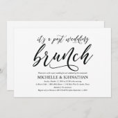 ポエレガントスト結婚ズブランチの招待状カード 招待状 (正面/裏面)