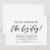 ポエレガントスト結婚ズブランチの招待状カード 招待状 (正面/裏面)