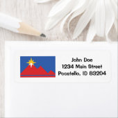 ポカテロ市旗カスタマイズ可能住所 シール (インサイチュ)