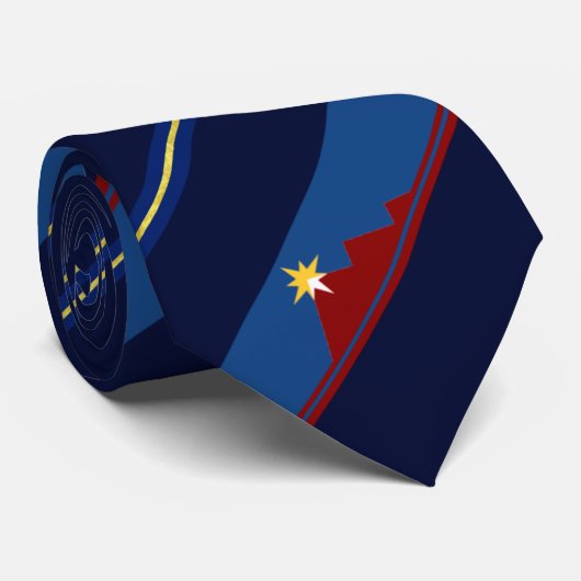 ポカテロ（アイダホ）市国旗のネクタイ ネクタイ (ロール)