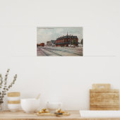 ポカテロID – 列車・人車のまわりに車 ポスター (キッチン)