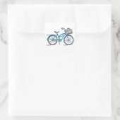 ポカドットビーチクルーザーステッカー スクエアシール (バッグ)