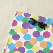 ポカラフルルカドットおもしろい ビーチタオル (インサイチュ)