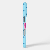 ポキハワイアンカットアウトハイビスカス水玉模様ターク Case-Mate iPhoneケース (裏面 / 右)