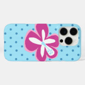 ポキハワイアンカットアウトハイビスカス水玉模様ターク Case-Mate iPhoneケース (裏面 (横))