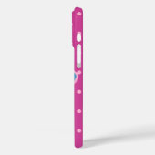 ポキハワイアンカットアウトハイビスカス水玉模様ピンク Case-Mate iPhoneケース (裏面 / 左)