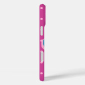 ポキハワイアンカットアウトハイビスカス水玉模様ピンク Case-Mate iPhoneケース (裏面 / 右)