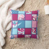 ポキハワイアンパッチワークリバーシブルスクエアピロー クッション (ブランケット)