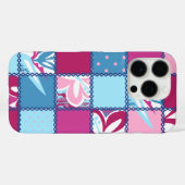ポキハワイアンフローラとドットパッチワークピンク Case-Mate iPhoneケース (裏面 (横))