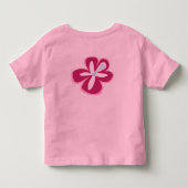ポキフラワー乳児ティーズ トドラーTシャツ (裏面)