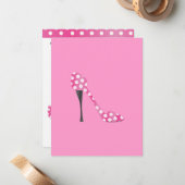 ポキードットハイヒール ノートカード (正面/裏面インサイチュ)