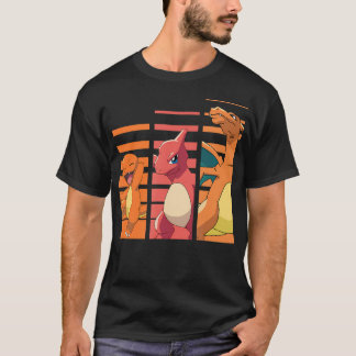 ポクモン – シャルマンダーエボリューション Tシャツ