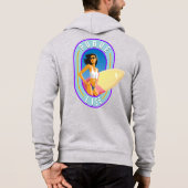 ポグライフ |メンズフルジップフード付きスウェットシャツ パーカ (裏面)